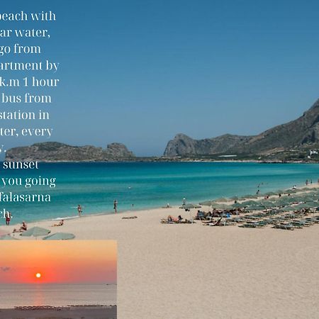 Center Manolia Dream 3 Bedroom Apartment 100M Away From The Beach Chania  Exterior photo